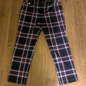 Ralph Lauren plaid print cigar pants.